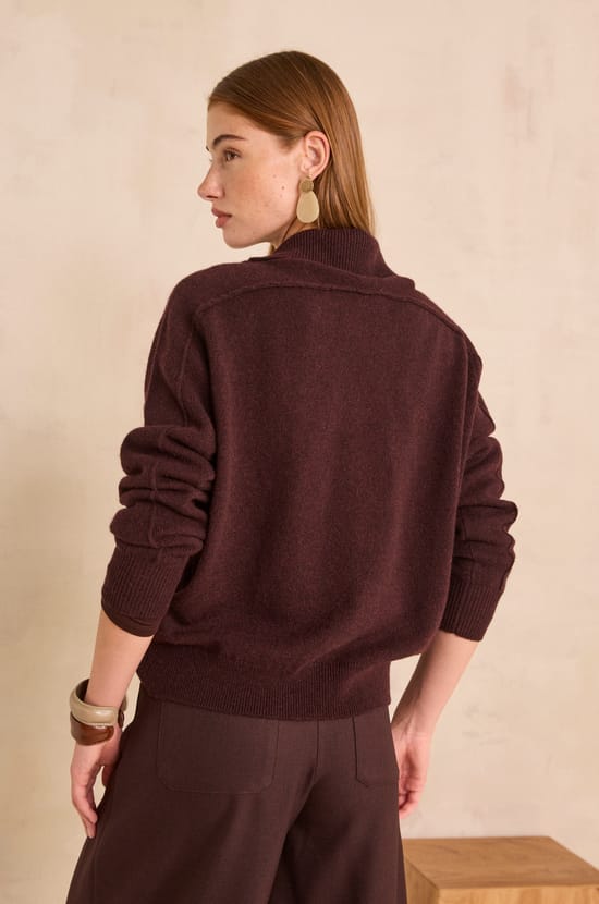 AUGUSTE long sleeve wool sweater;${refinementColor}