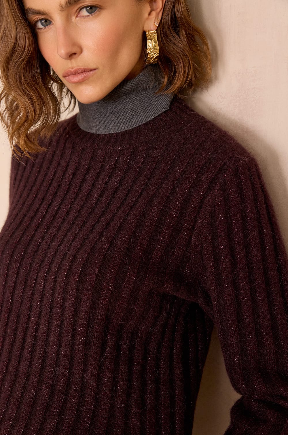 Pull BENICIO en laine et alpaga;${refinementColor}