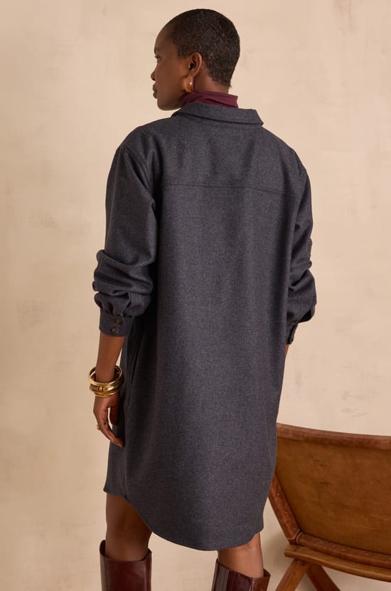 Robe droite MARLINE en laine;${refinementColor}