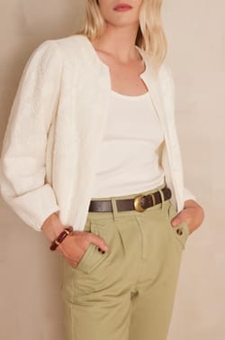Veste PAMINA en coton brod&eacute;;${refinementColor}