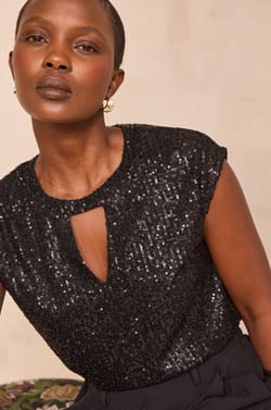 TINO sequin T-shirt;${refinementColor}