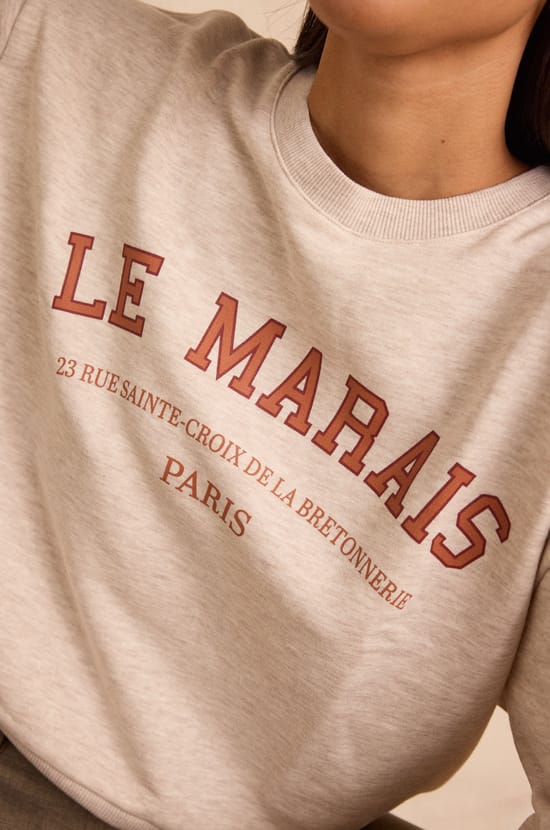 Sweat en coton LE MARAIS;${refinementColor}