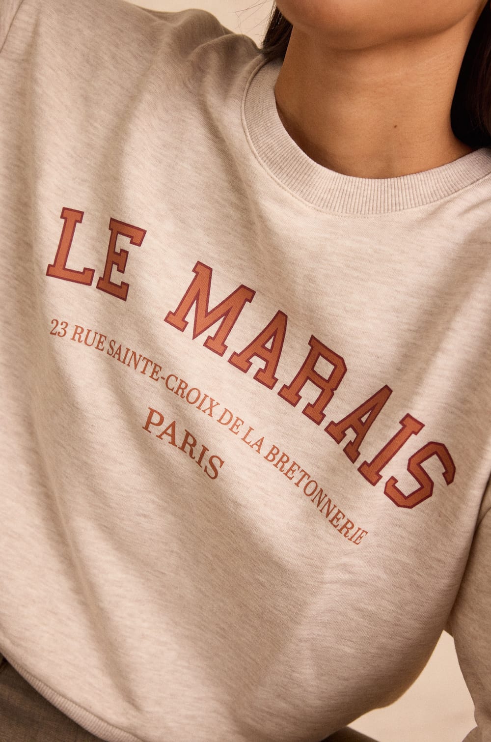 Sweat en coton LE MARAIS;${refinementColor}