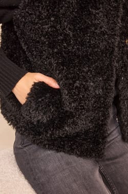 BROOKLYN faux fur jacket;${refinementColor}