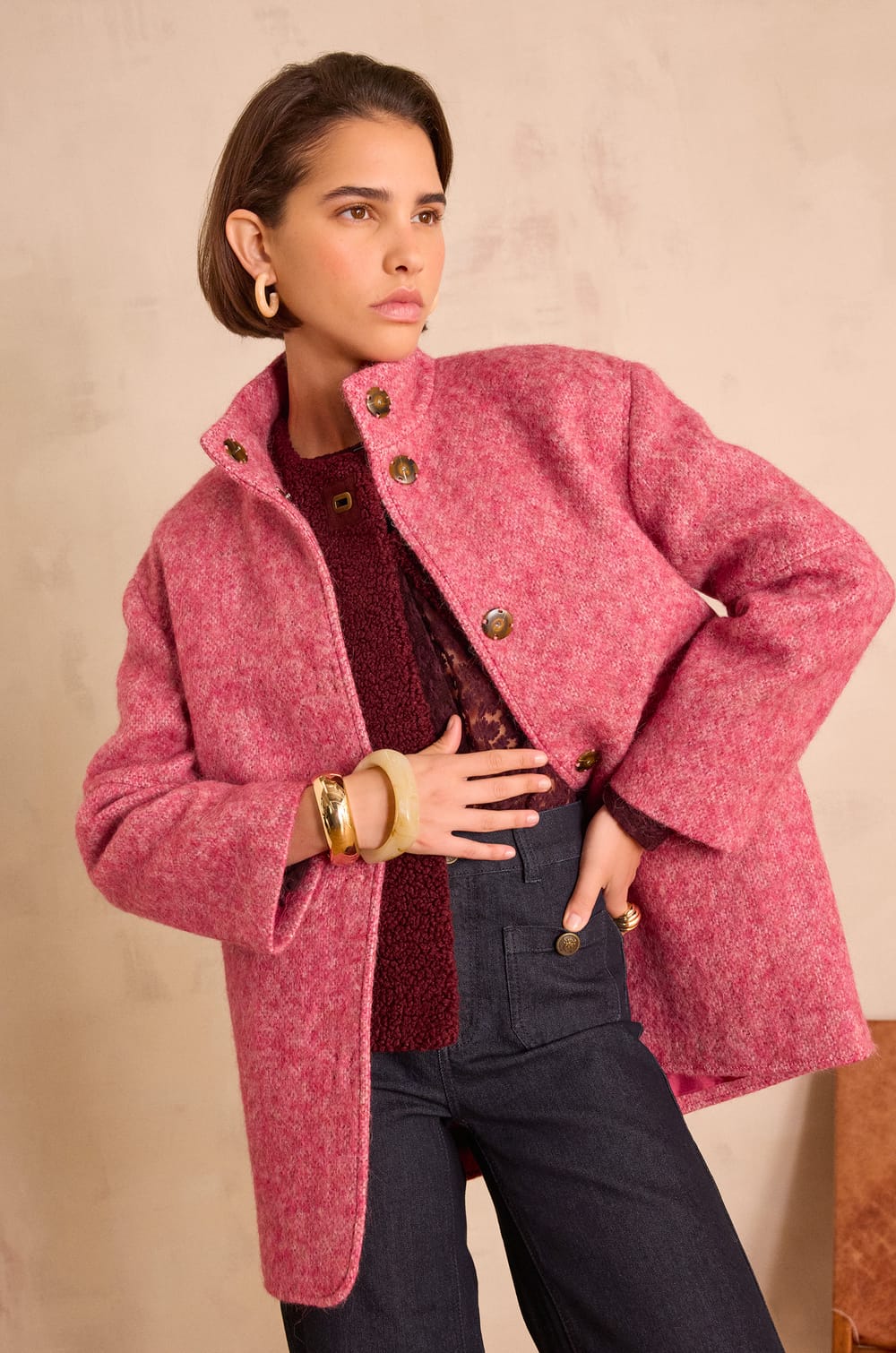 LAMIA wool coat;${refinementColor}