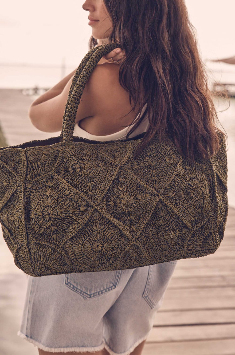 Sac cabas en raphia MARLON;${refinementColor}