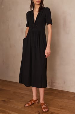 Langes LOVE Kleid aus Baumwolle;${refinementColor}