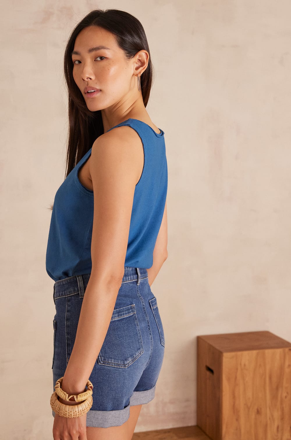 FARAH cotton tanktop;${refinementColor}