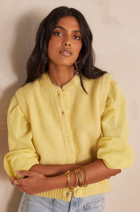 LOULOU Mohair Cardigan;${refinementColor}