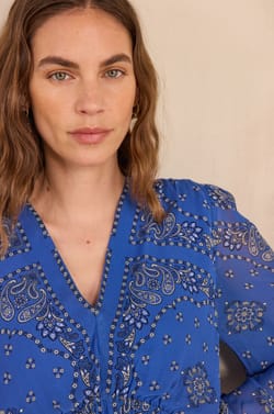 BLANDINE paisley print dress;${refinementColor}