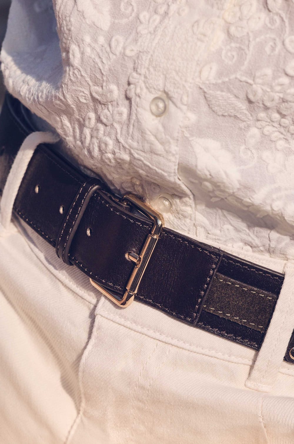 LEONARD leather belt;${refinementColor}