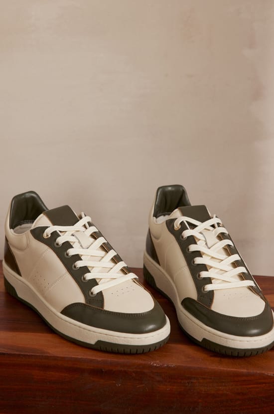 Basket VELORA en cuir;${refinementColor}