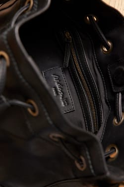 LUCIEN leren bucket tas;${refinementColor}