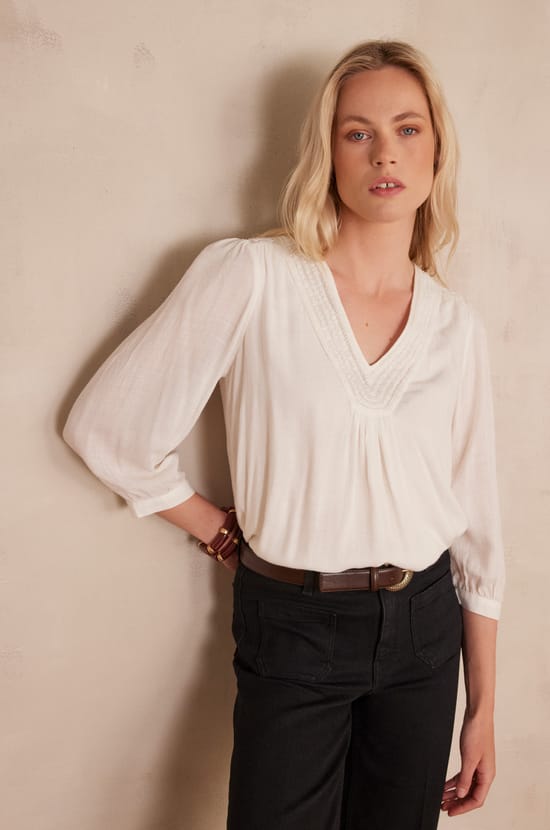 Blouse TAYLOR brod&eacute;e;${refinementColor}