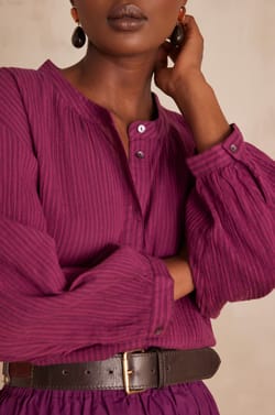 Blouse SIGRID en coton;${refinementColor}