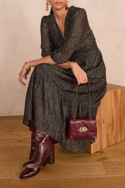 Robe longue iris&eacute; LOUMIA;${refinementColor}