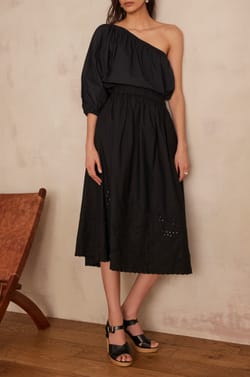 CHOULDER cotton blouse;${refinementColor}