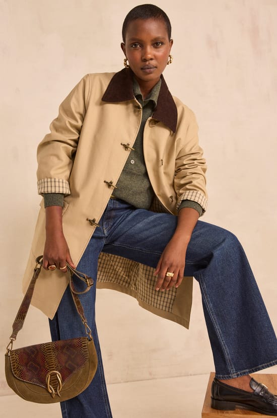Long sleeve cotton parka DANAE;${refinementColor}