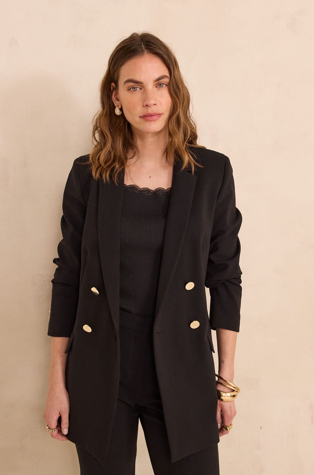 D&eacute;bardeur sans manches PERRY en coton avec dentelle raffin&eacute;e;${refinementColor}