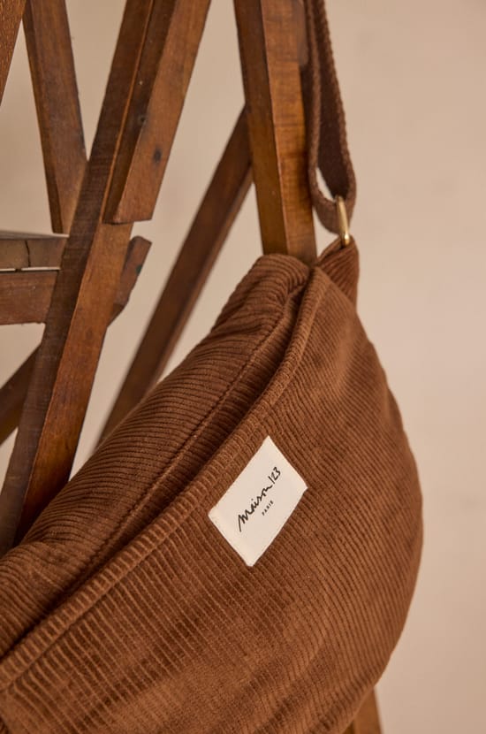 GELINA cotton velvet bum bag;${refinementColor}