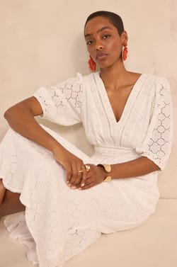 Embroidered long dress BIJOU;${refinementColor}