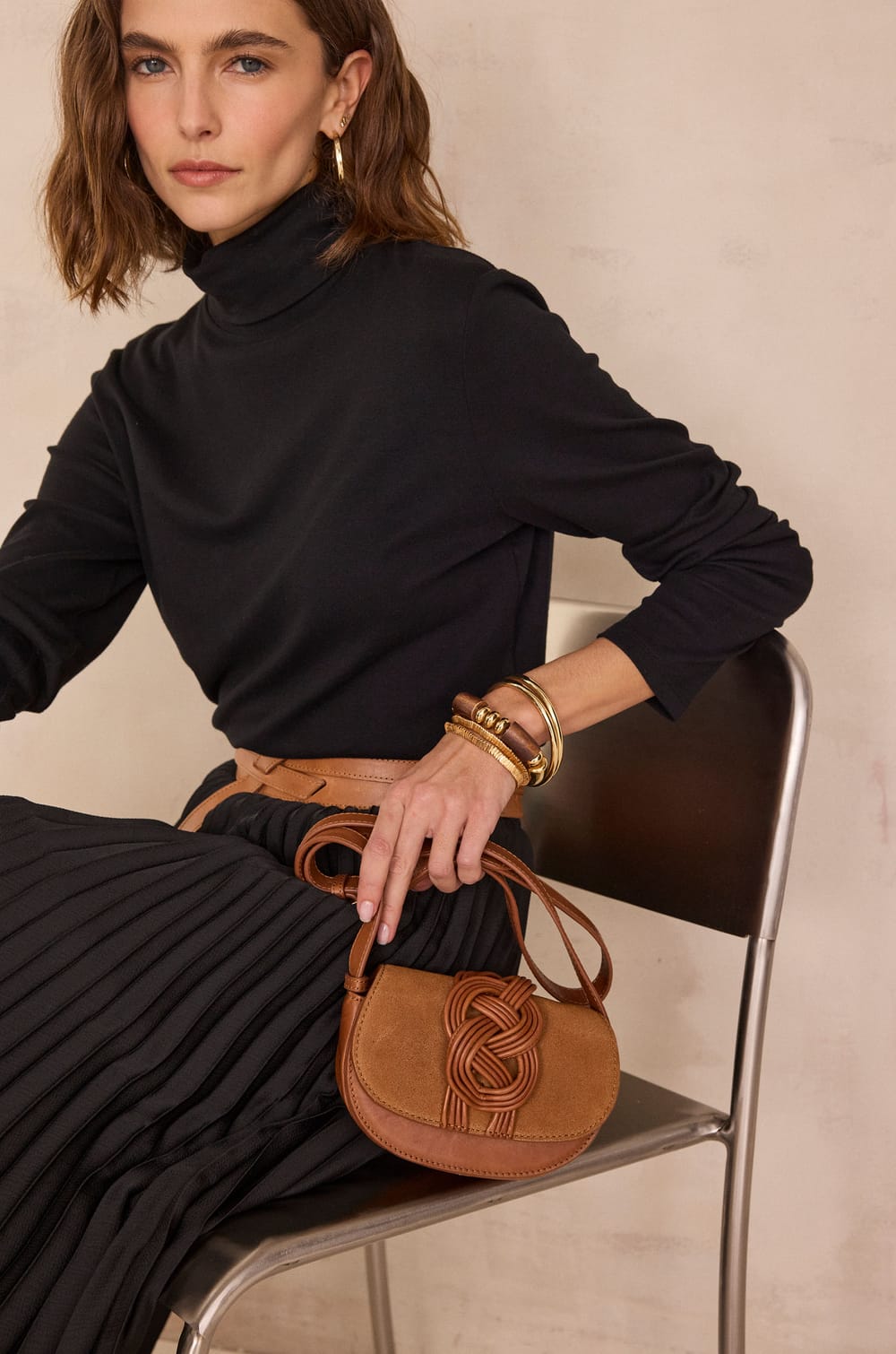 MARIUS MINI leather bag;${refinementColor}