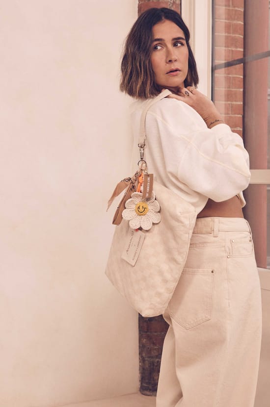 Pochette en jean &agrave; carreaux Audrey Lombard x Maison 123 SUZIE;${refinementColor}