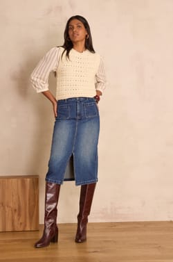 Jupe CLEO en coton;${refinementColor}