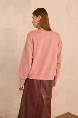 LESHOP long sleeve cotton blend sweatshirt;${refinementColor}