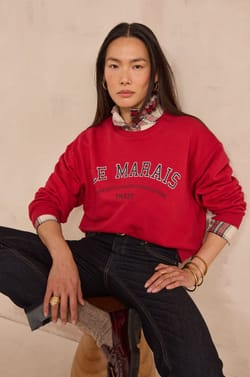 Cotton sweatshirt MARAIS;${refinementColor}