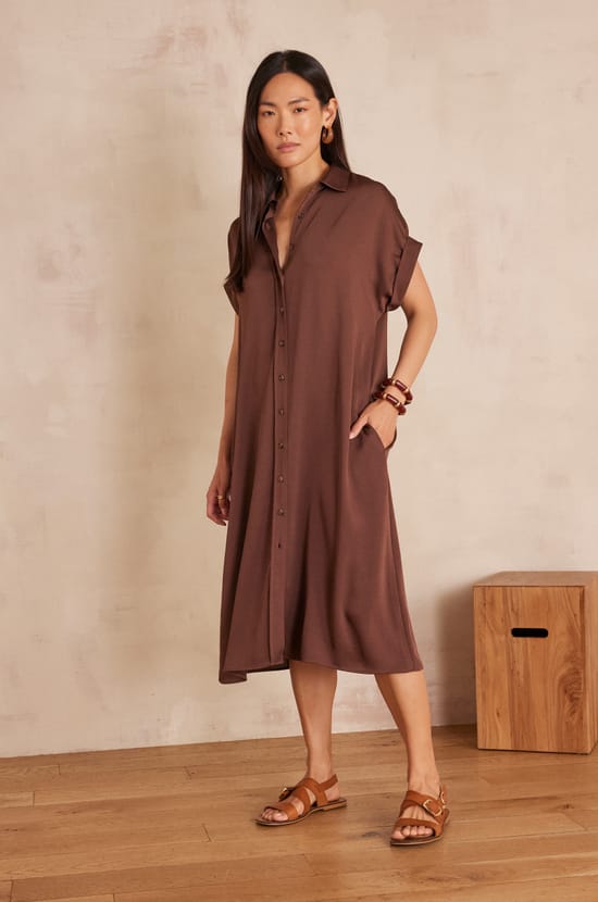 NAYAA satin Dress;${refinementColor}