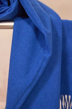 Blue viscose blend scarf ROBIN;${refinementColor}