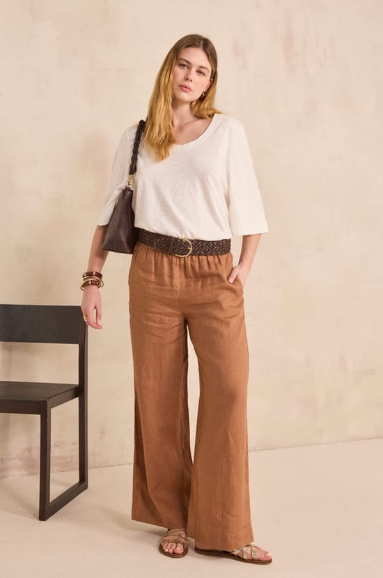 3/4 sleeve T-shirt LIANA;${refinementColor}