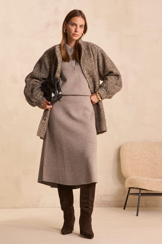 Dancing skirt 100% wool VIRGINIE;${refinementColor}
