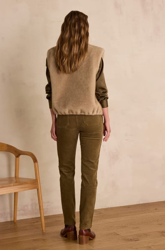 NALLA corduroy chino trousers;${refinementColor}