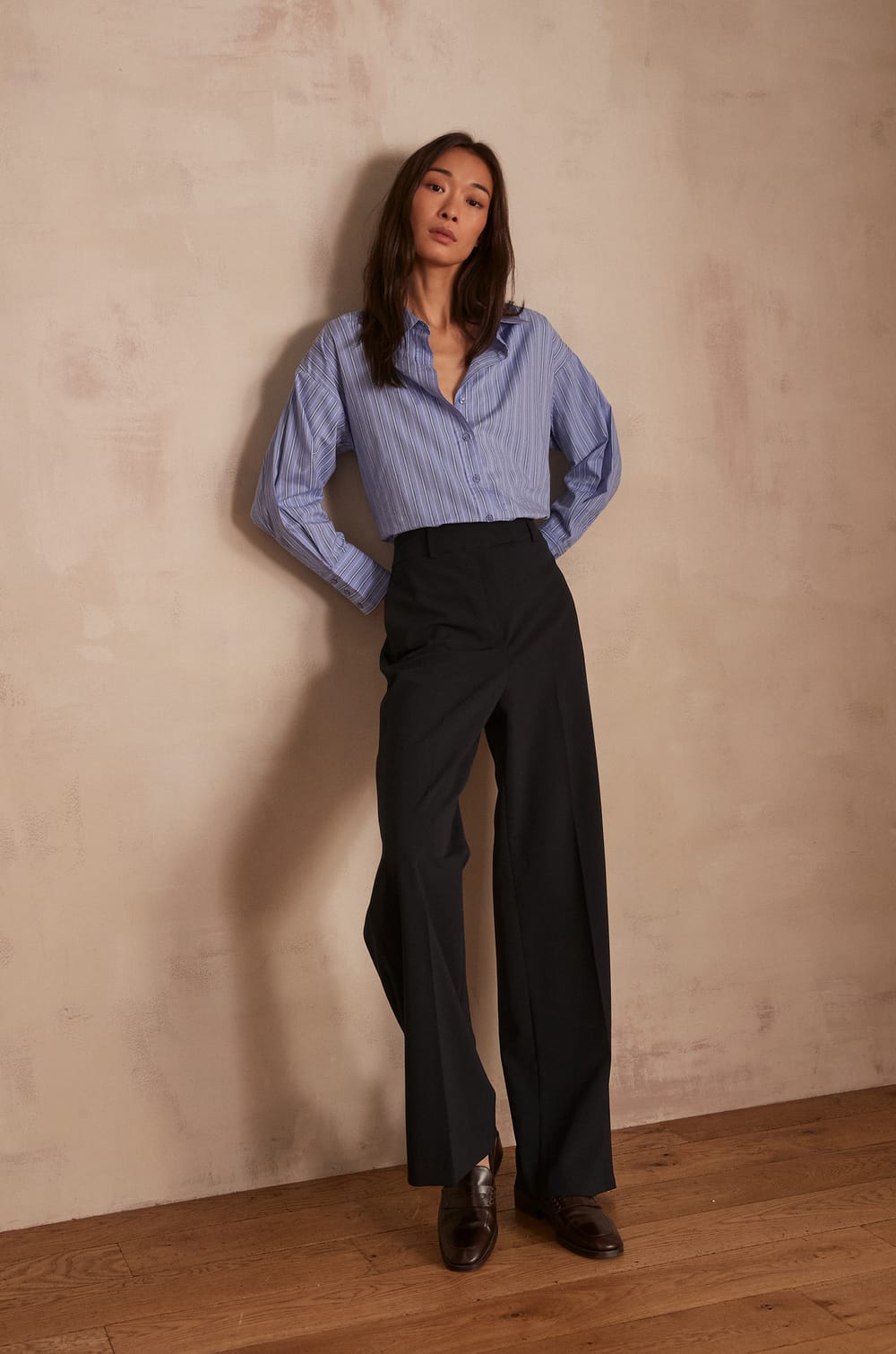 Wide-leg tailored trousers LAYLA;${refinementColor}