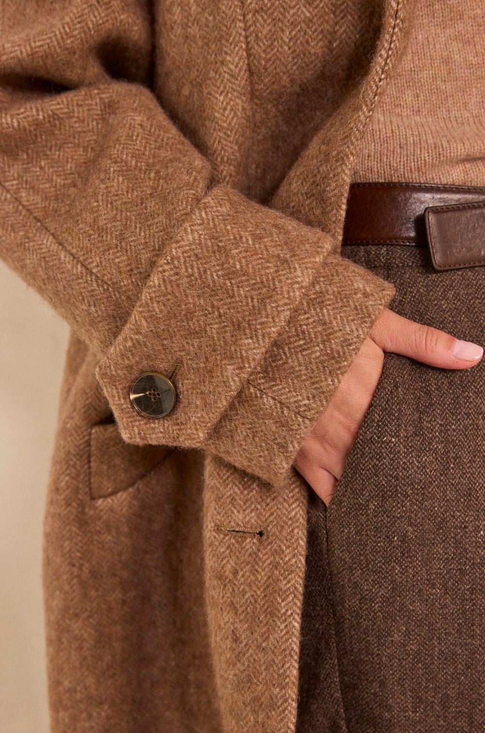 DUKE mixed wool coat;${refinementColor}