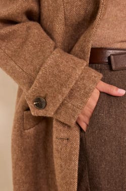 DUKE mixed wool coat;${refinementColor}