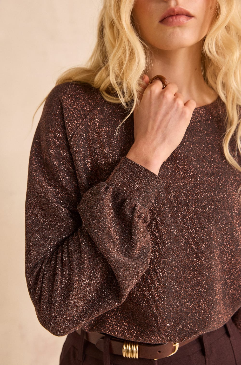 FLAME sequined T-shirt;${refinementColor}