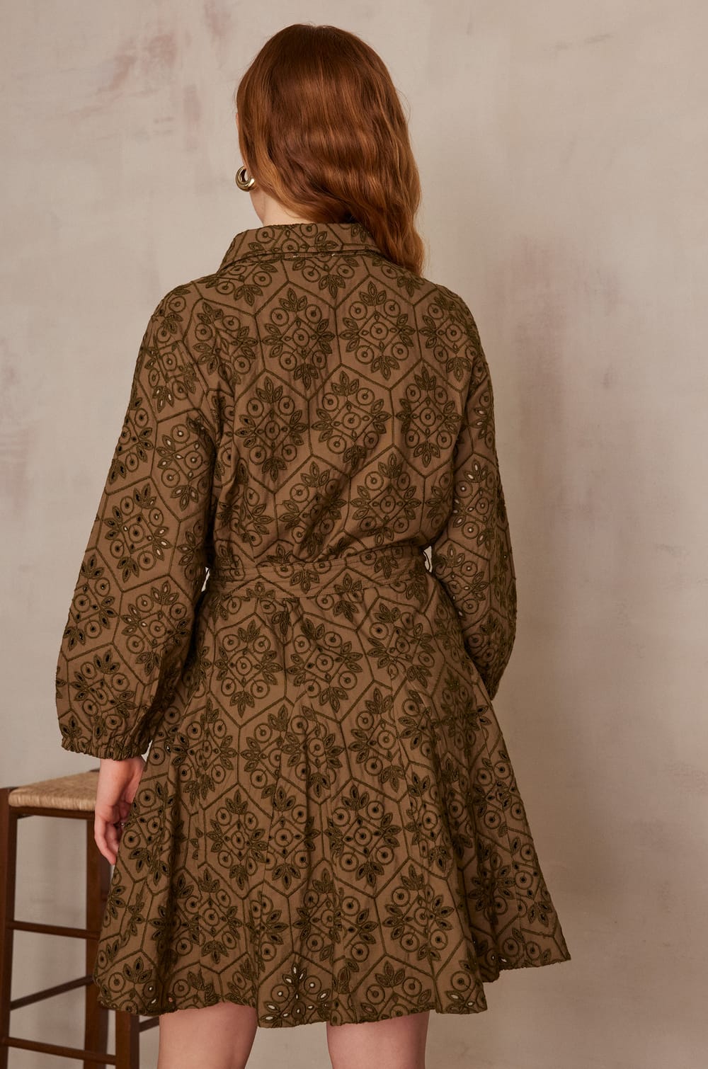 Robe LISE brod&eacute;e en coton;${refinementColor}