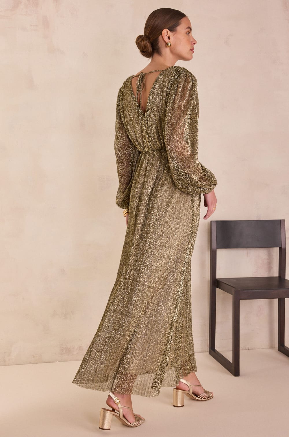 Long wrap dress BRIGHT;${refinementColor}