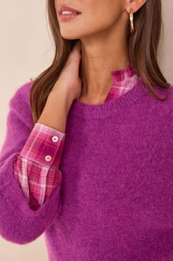 3/4 sleeve jumper PHOEBE;${refinementColor}