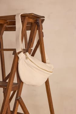 GELINA cotton velvet bum bag;${refinementColor}