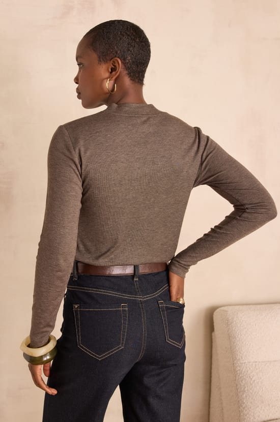 FLYNN high neck T-shirt;${refinementColor}