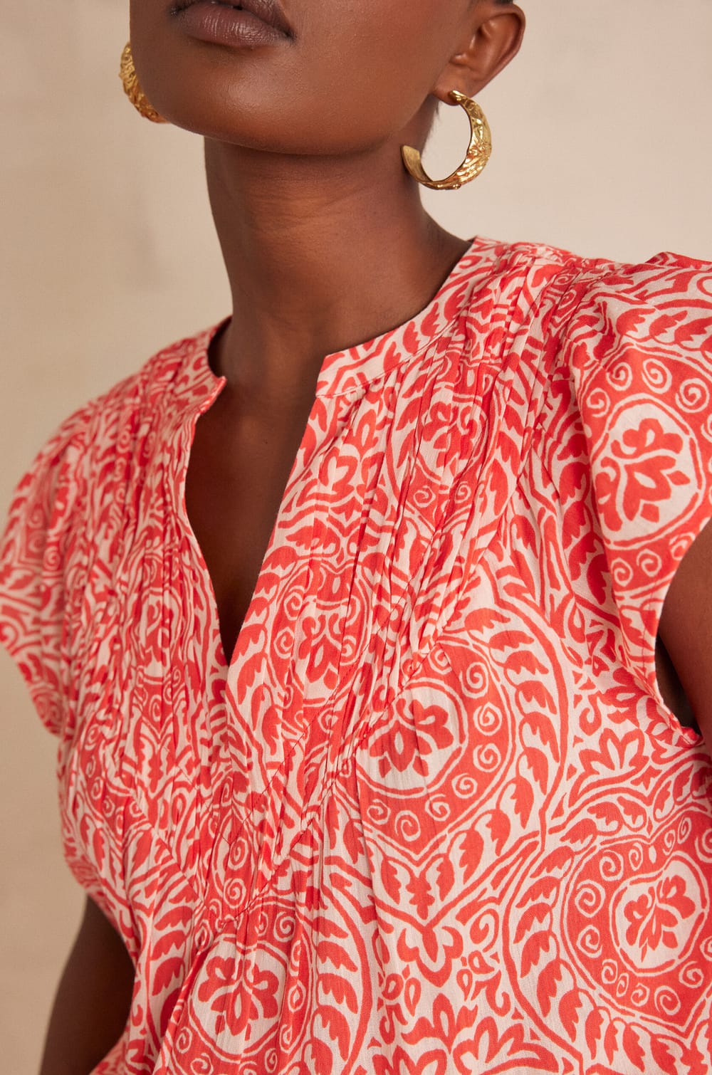 Blouse BILLIE en coton;${refinementColor}