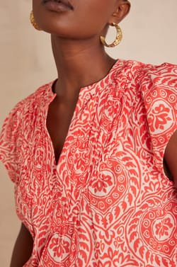 Blouse BILLIE en coton;${refinementColor}
