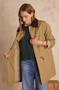 DANAE cotton trench coat;${refinementColor}