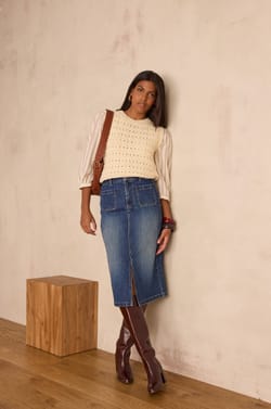 Jupe CLEO en coton;${refinementColor}