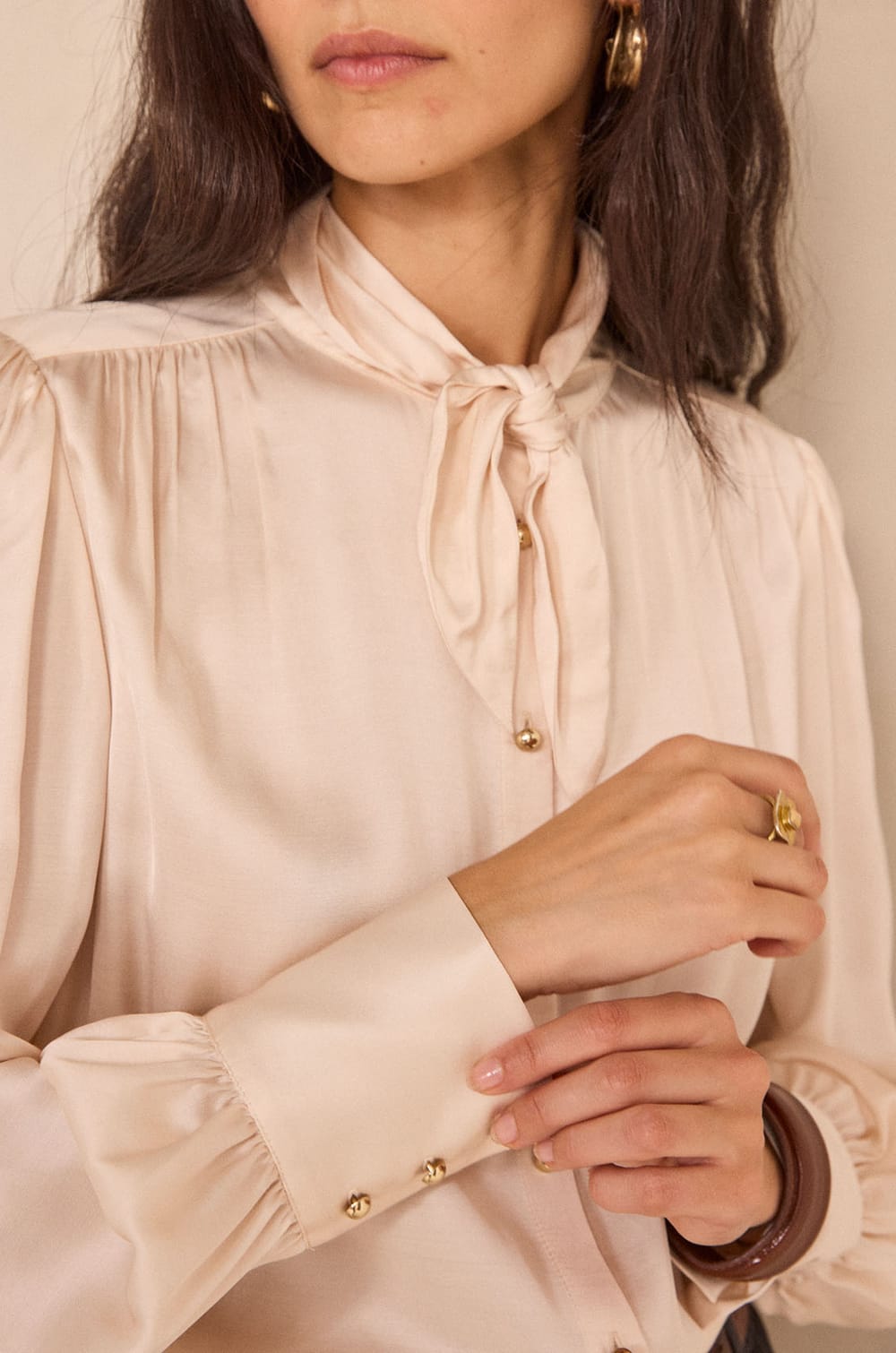 MADISSON satin blouse;${refinementColor}