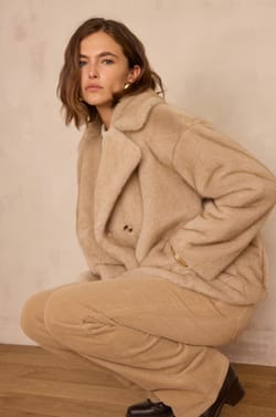 DEREK Fluffy Coat;${refinementColor}